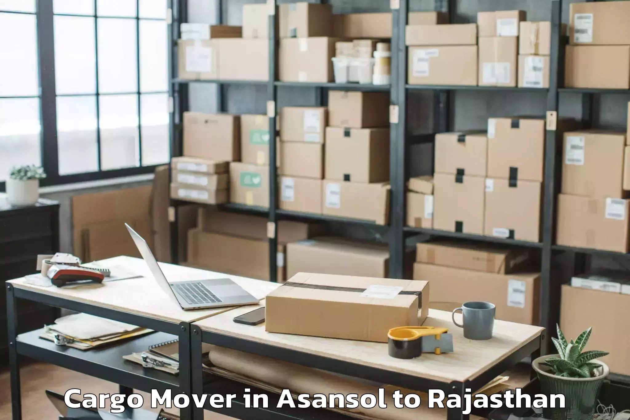 Book Asansol to Madhav University Pindwara Cargo Mover